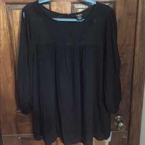 Black Split Sleeve Torrid Top