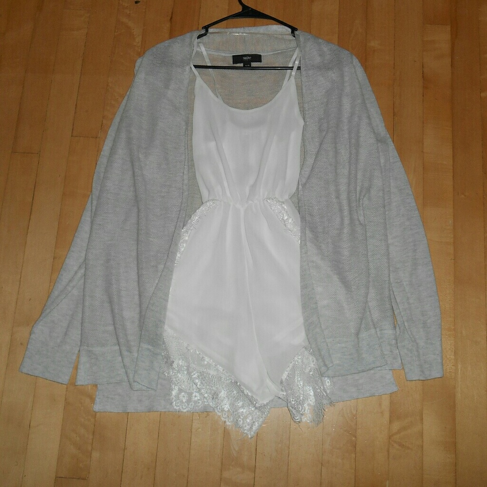 Lace Romper & Cardigan!
