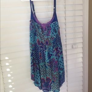 Free People Blue Tank