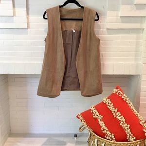 Lapis Faux Suede Vest