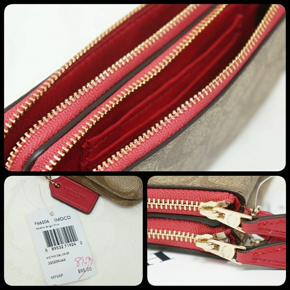 Coach Double Corner Zip Wristlet - Picture 4 of 4