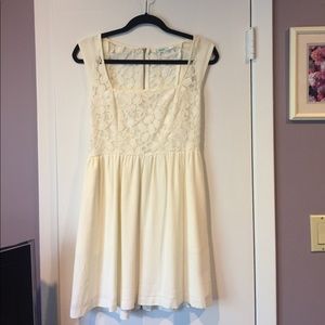 Ivory lace dress. Urban Outfitters