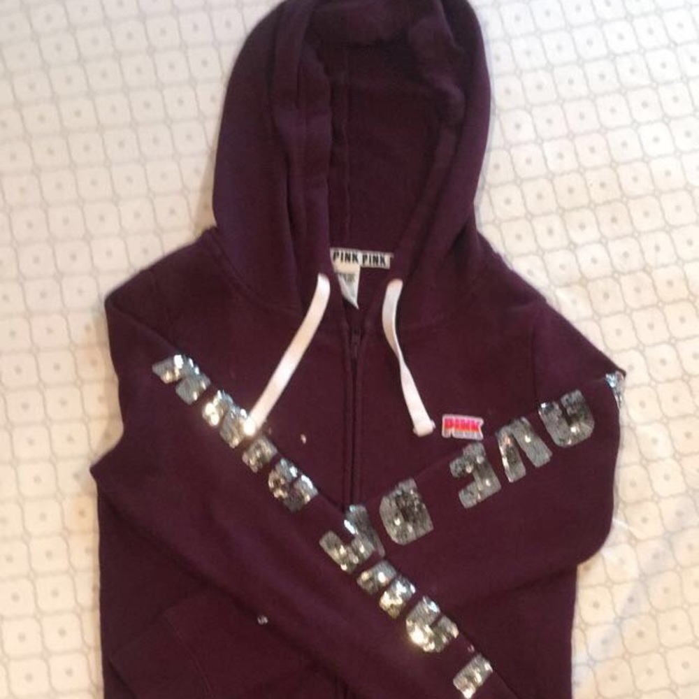 Maroon pink hoodie from Victoria's Secret