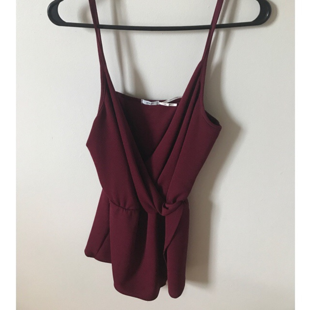 💫 UO Maroon Romper NWOT