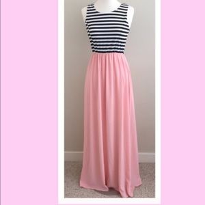 Amelia Striped Maxi Dress