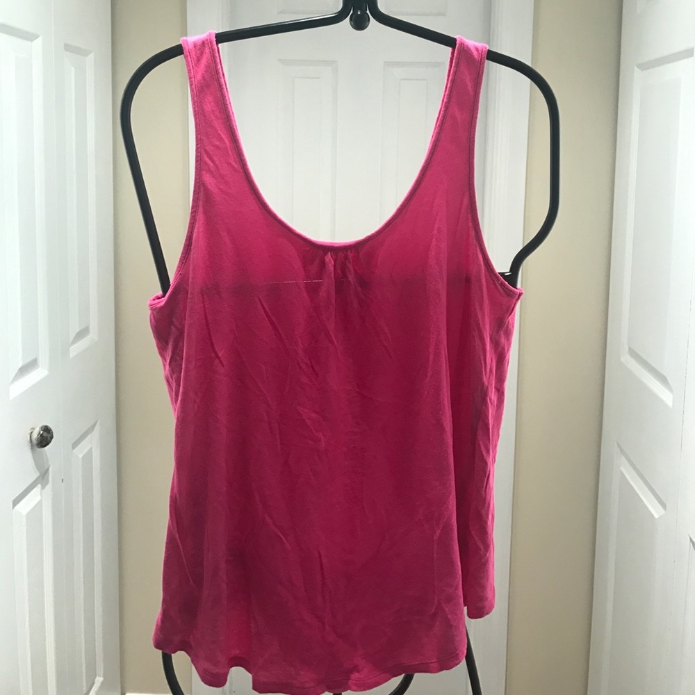 Express Hot Pink Flowy Tank