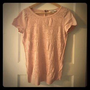 🌸 LOFT  🌸 Short sleeve sweater shirt