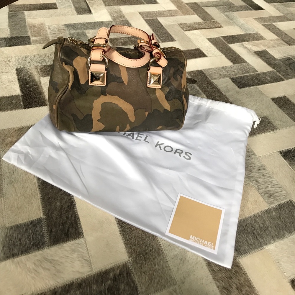 RARE Michael by Michael Kors Camouflage Speedy