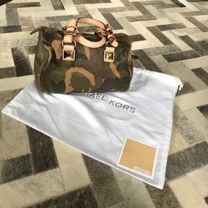 RARE Michael by Michael Kors Camouflage Speedy