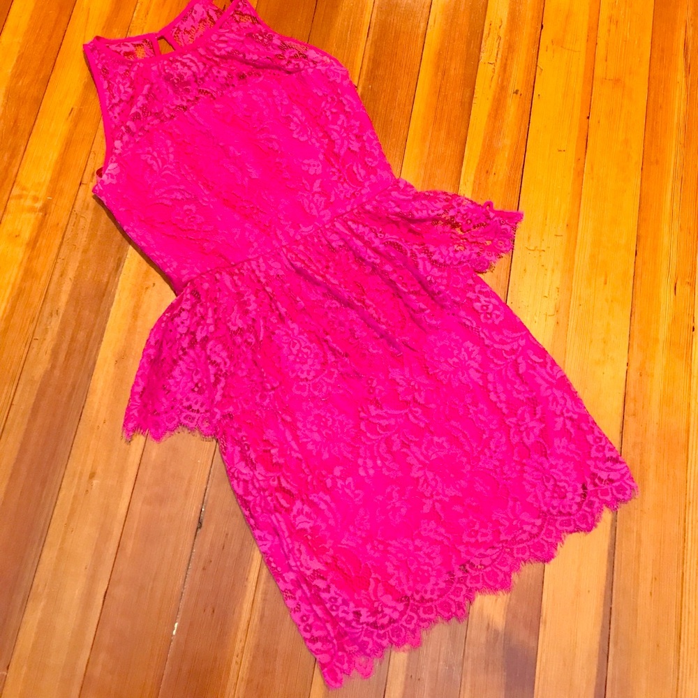 Milly Lace Peplum Dress