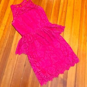 Milly Lace Peplum Dress