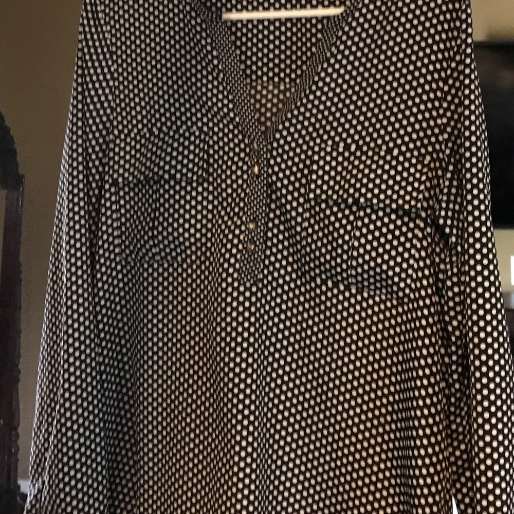 Black and white polka dot shirt