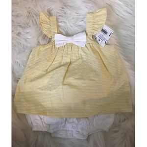 💫 Janie & Jack yellow two piece set