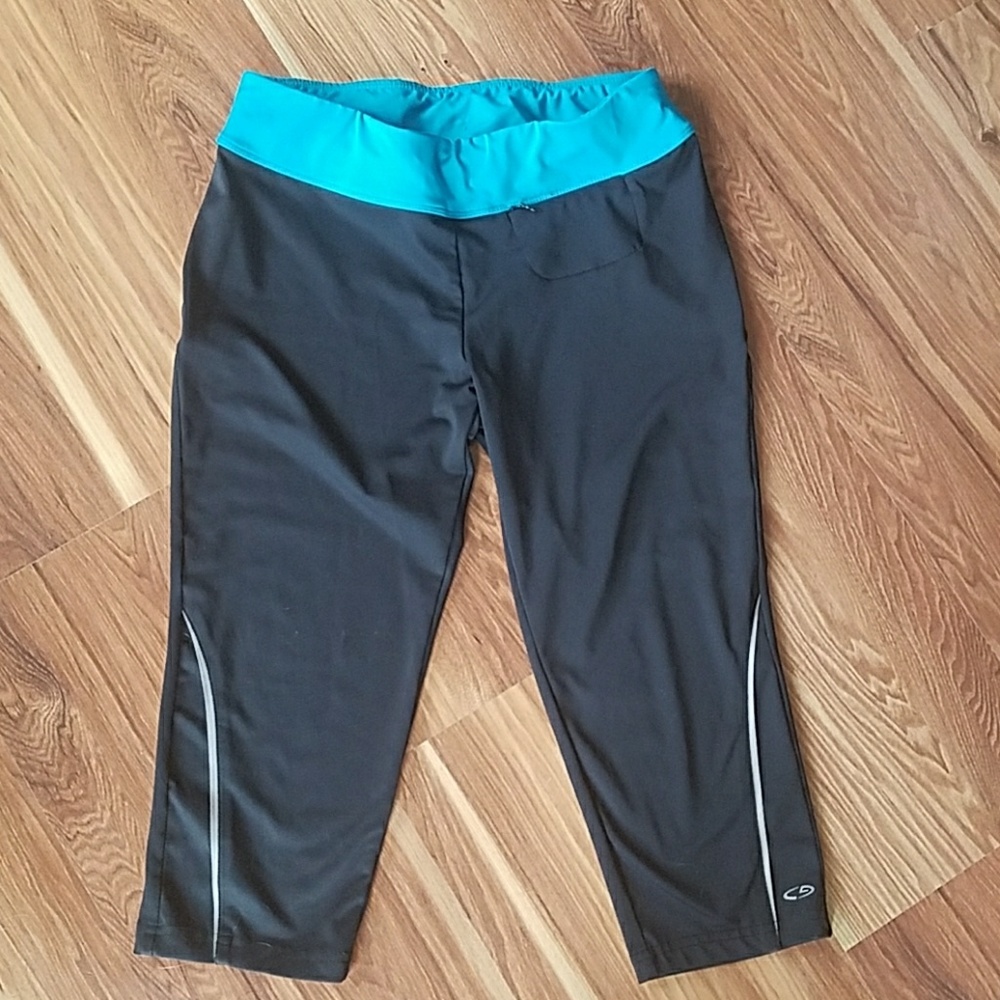 Champion workout capris with key pocket.