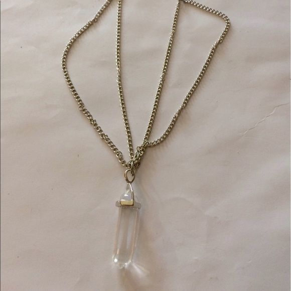 Crystal Pendant on Silver chain - Picture 2 of 4