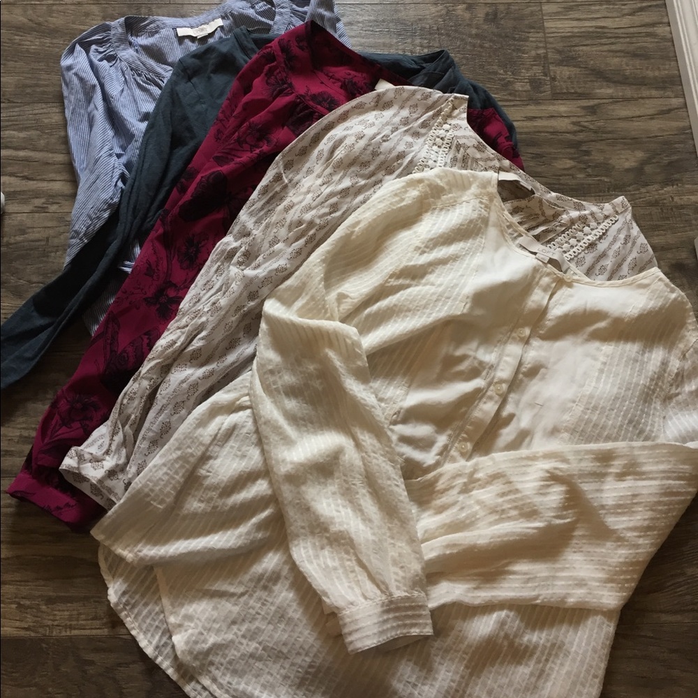 Loft long sleeved shirts