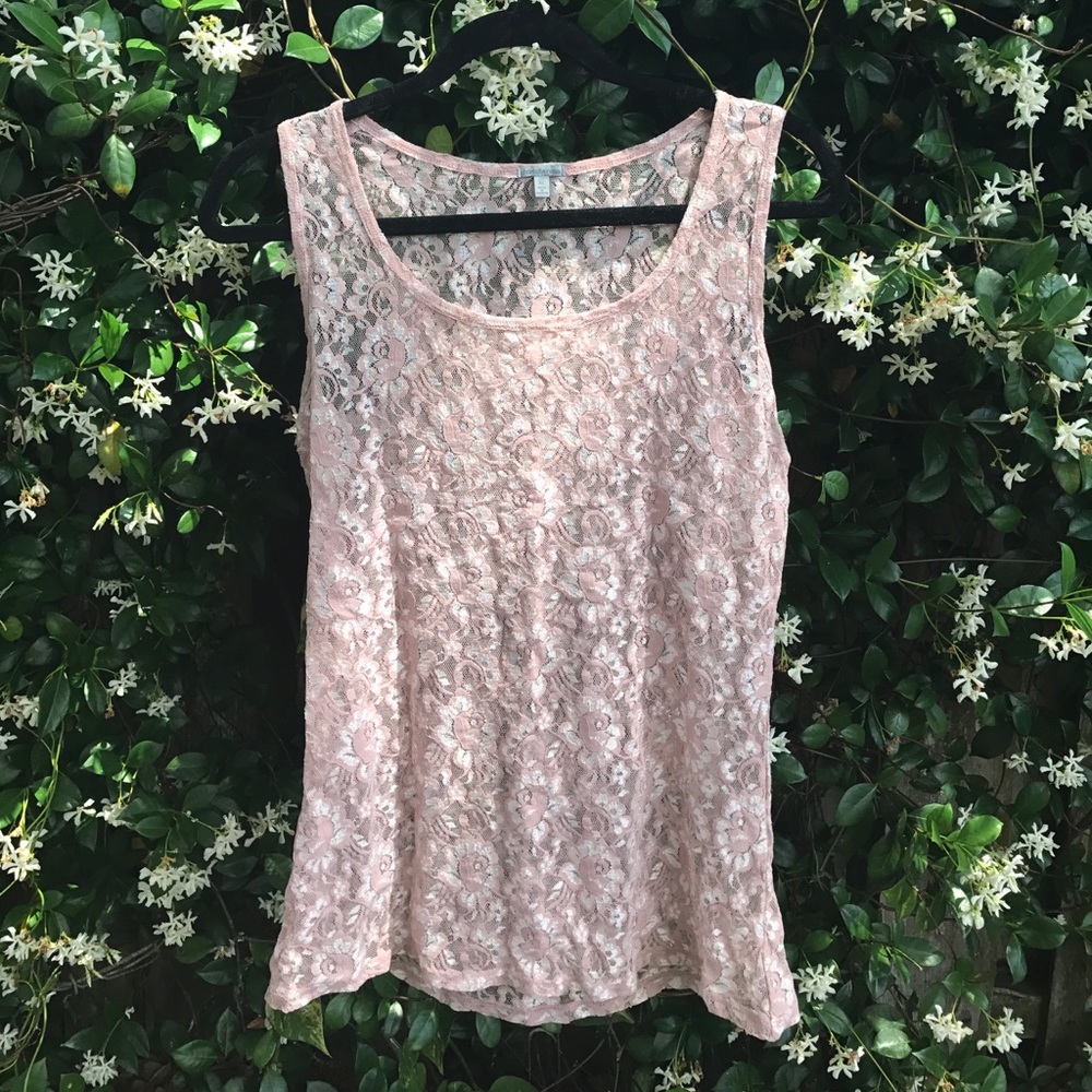 🌸Sheer, light pink, sleeveless top🌸