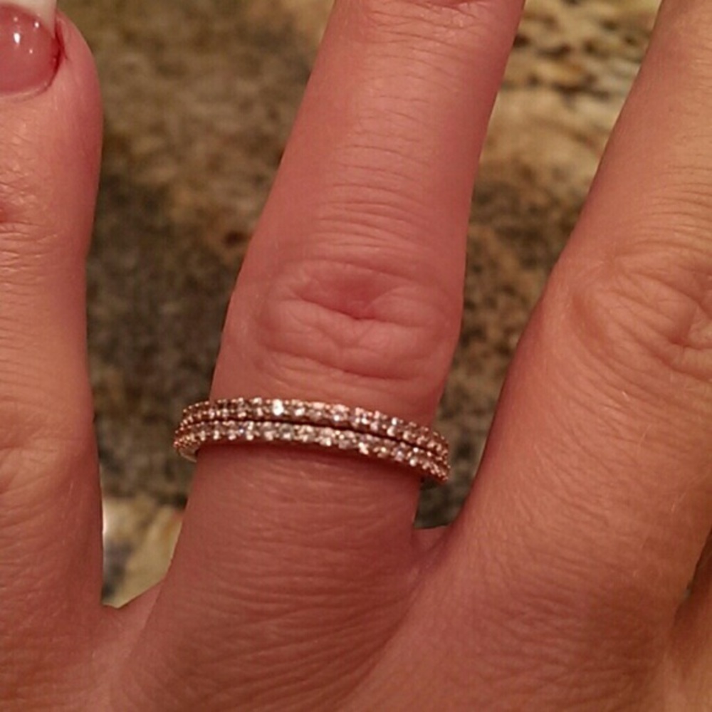 Eternity Bands 14kt Yellow Gold CZ