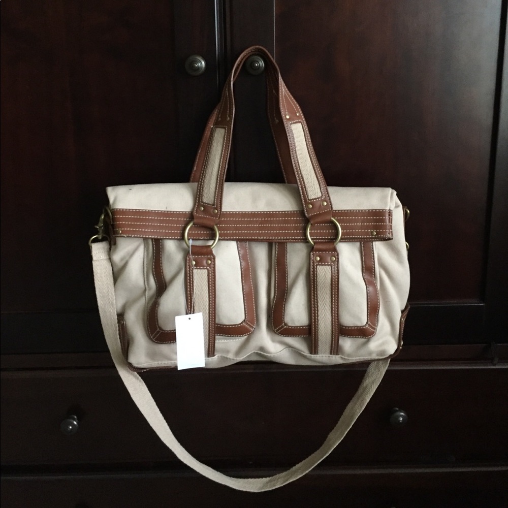 Banana Republic Canvas Messenger Bag