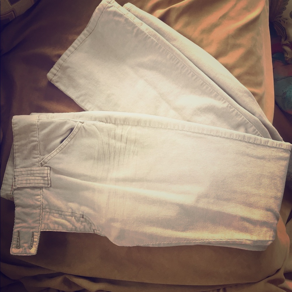 Tan comfy fit corduroy jeans