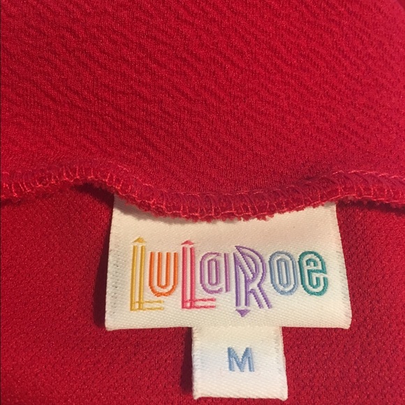 Lularoe Red Cassie skirt M, NWOT - Picture 3 of 6