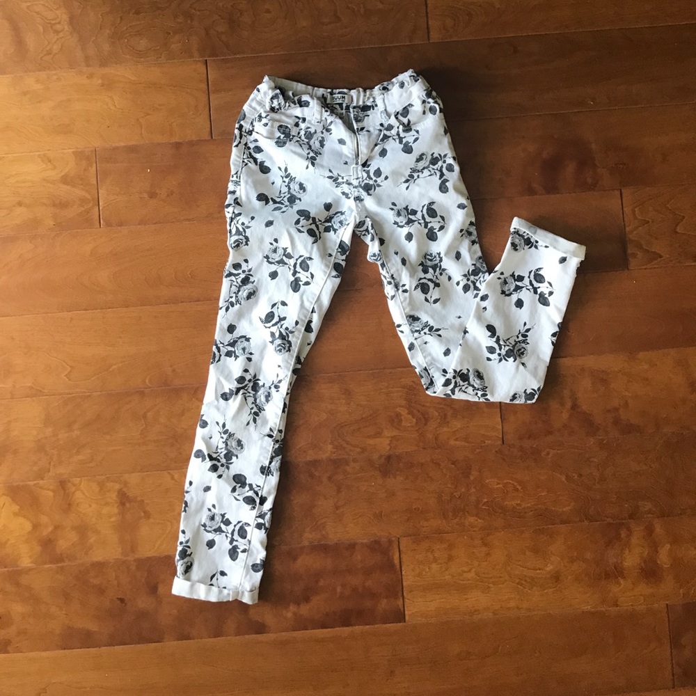 Girls RUUM floral jeans