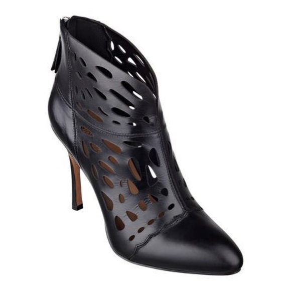 Nine West Shoes - Nine West laser-cut Lace Leather Booties