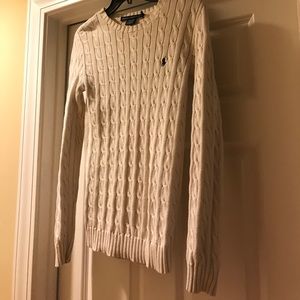 Preppy cream sweater