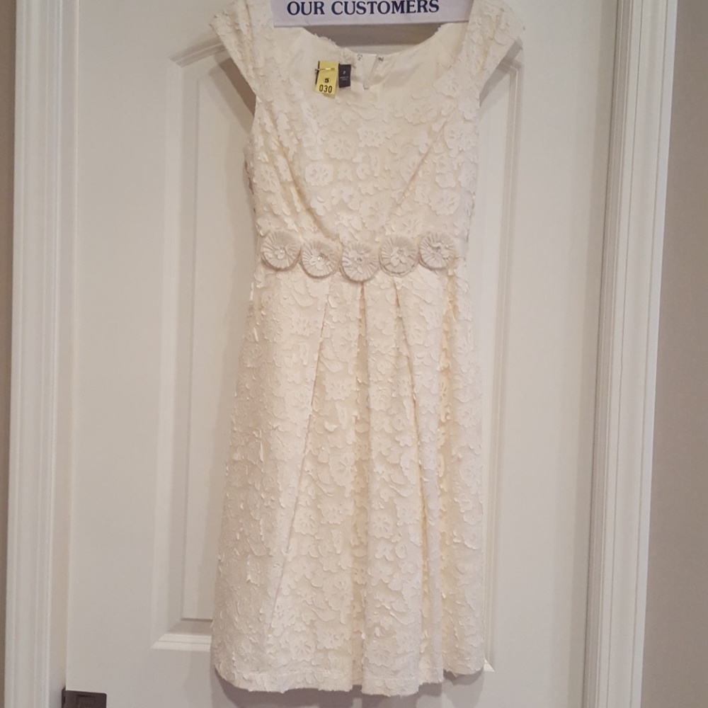 Cream lace dress