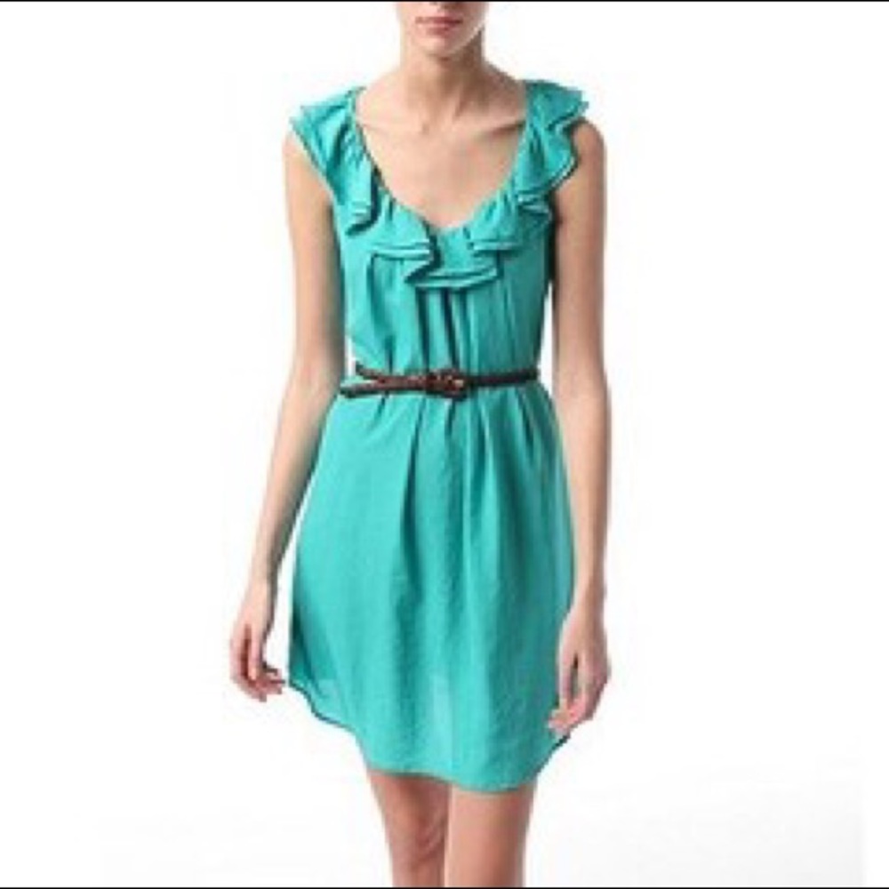 BLACK Pins & Needles Ruffle Dress