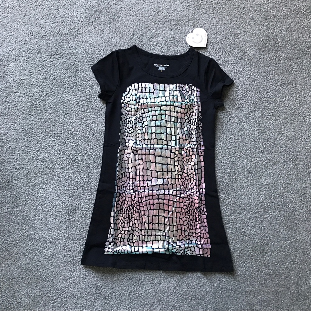 NWT girls little mismatched t dress
