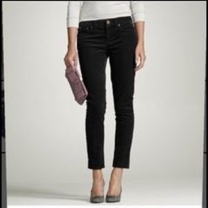 J. Crew black Matchstick Jeans 9" ankle