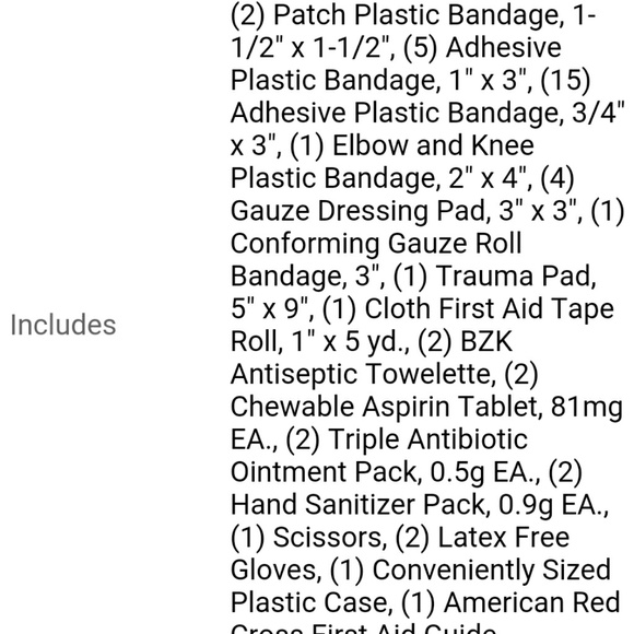 Red Cross First Aid Kit - Picture 2 of 2