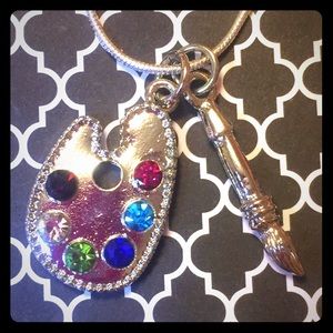 🛍4/$10🛍New Handmade Paint & Brush Necklace