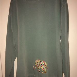 green comfort colors sweatshirt