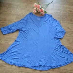 FINAL SALE Lane Bryant Blue Tunic