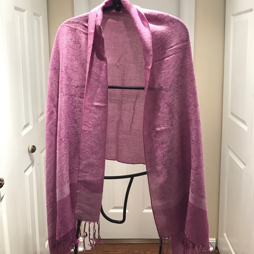 Printed Purple Pashmina