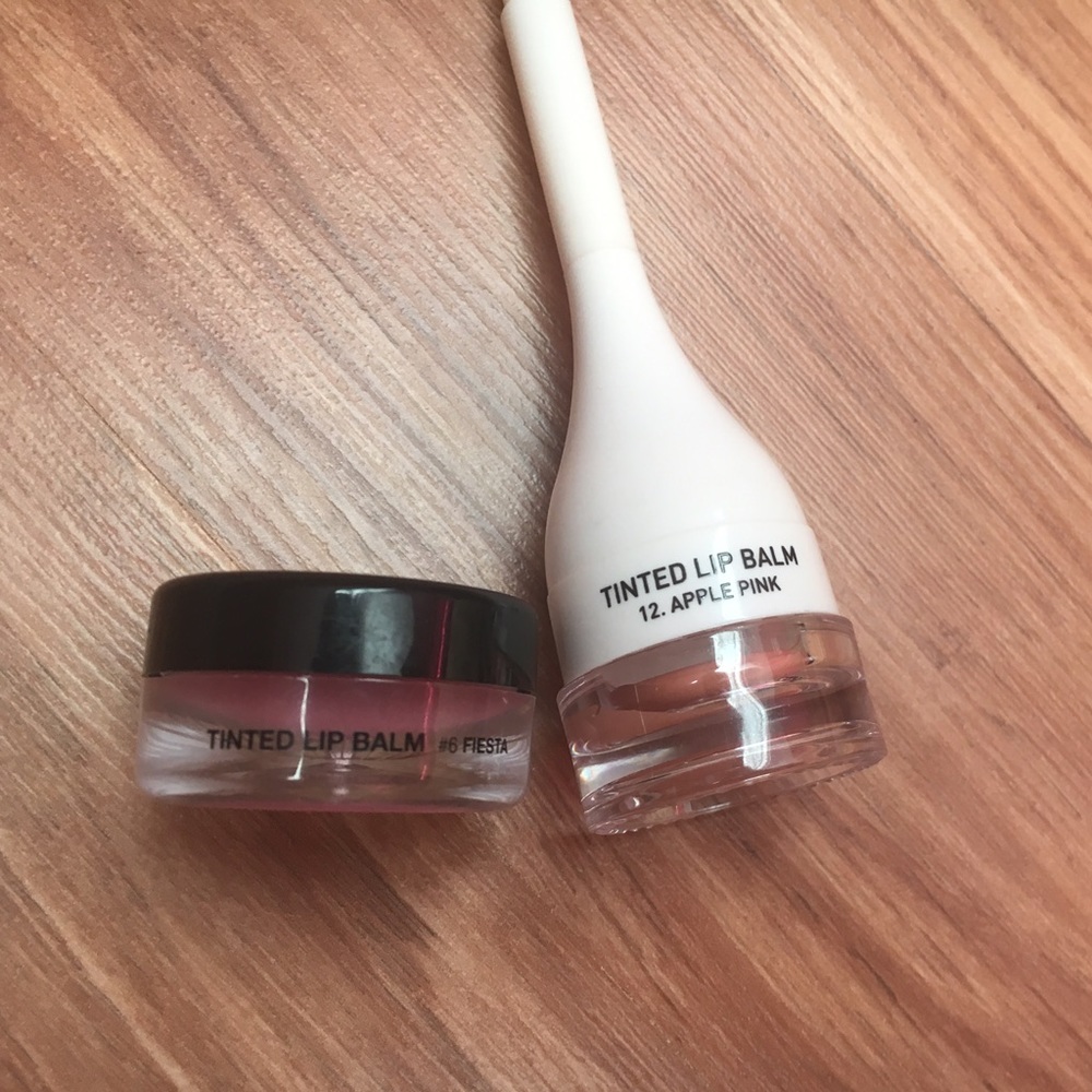 Tinted lip balms
