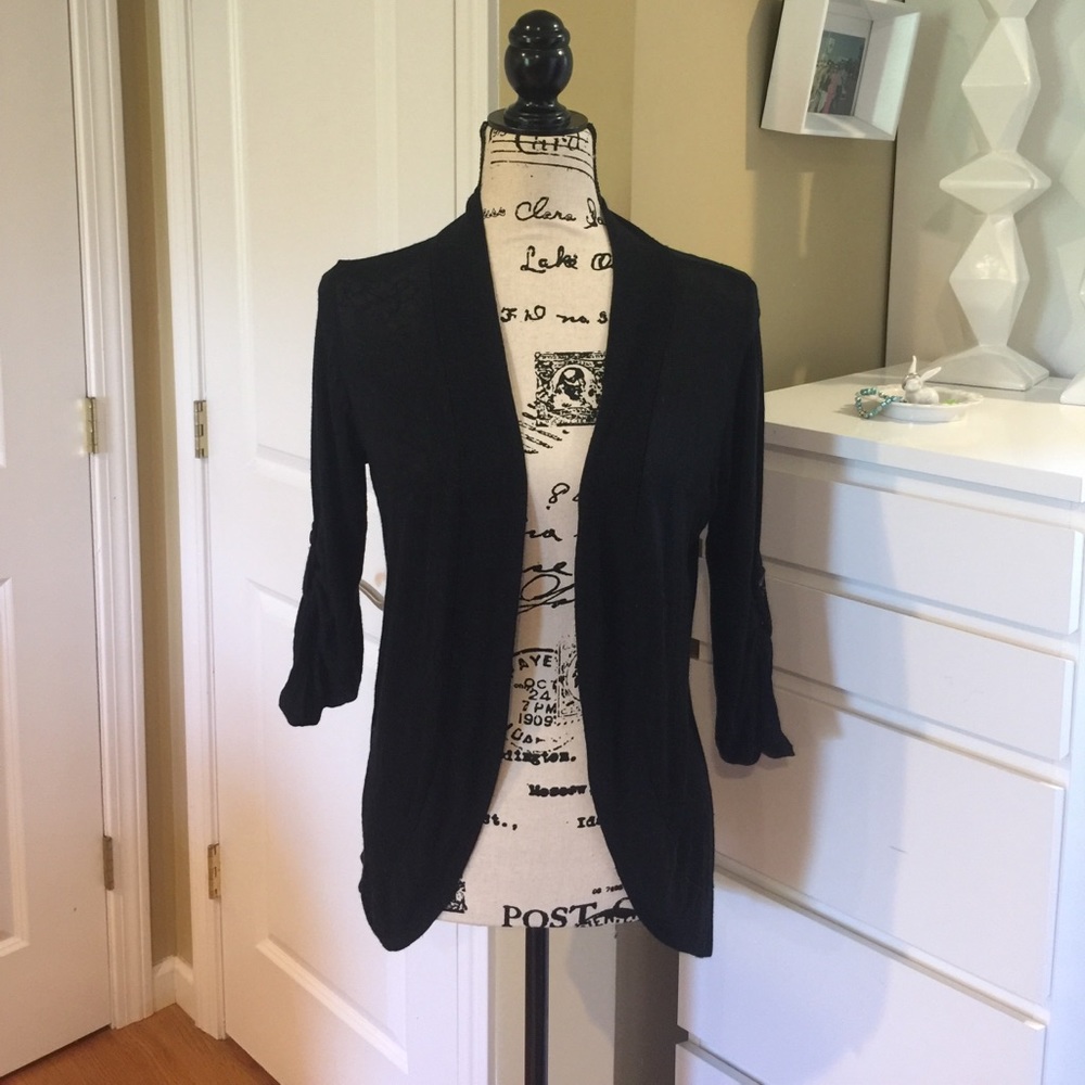Black cardigan