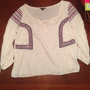 American Eagle peasant top