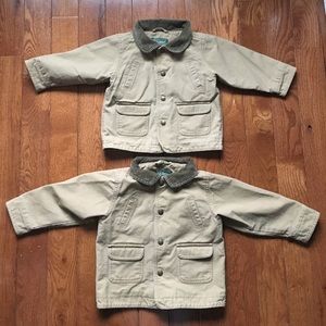 Set of L.L. Bean toddler barn coats. 2T And 3T.