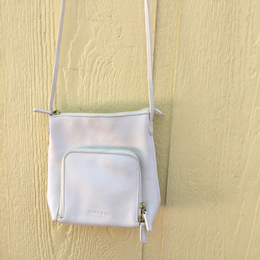 Vintage White Crossbody Purse