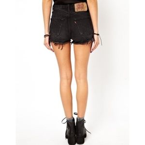 Vintage High Waisted Levi's Destroyed Shorts