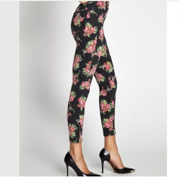 NWOT GUESS HIGH RISE VINTAGE ROSE CROP JEANS SZ 23 - Picture 5 of 8