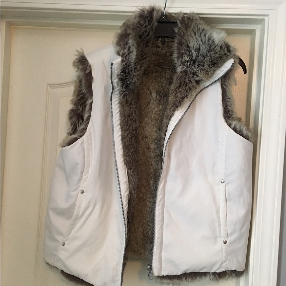 Faux fur vest
