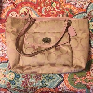 Coach Baby Pink Tote Bag