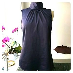 Dusty purple high neck blouse