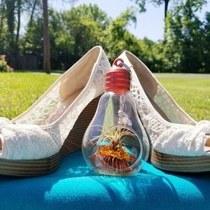 American Eagle Lace Wedge Heels