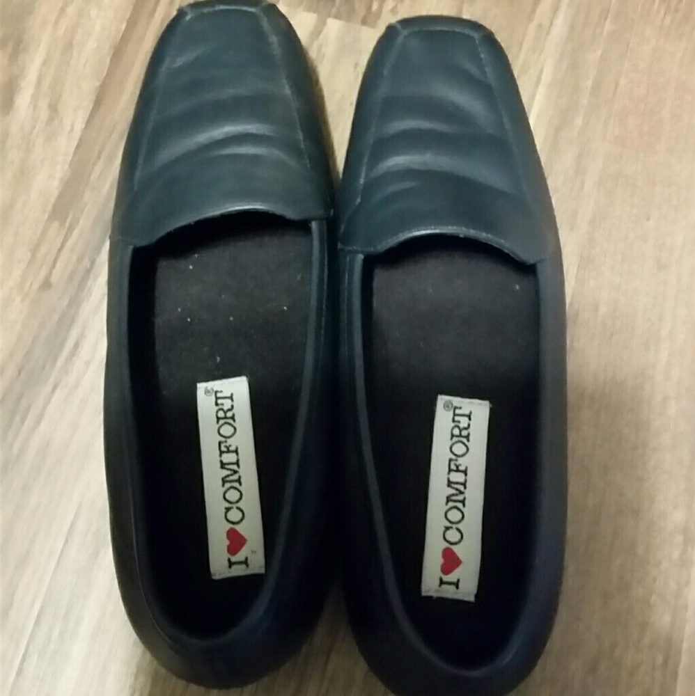 Navy blue loafers