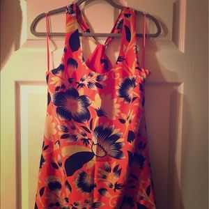 J Crew cross back printed  Shift dress